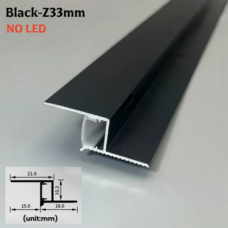 T/Z-Shape Shadow Gap LED Aluminum Channel Profile Ceiling Trim