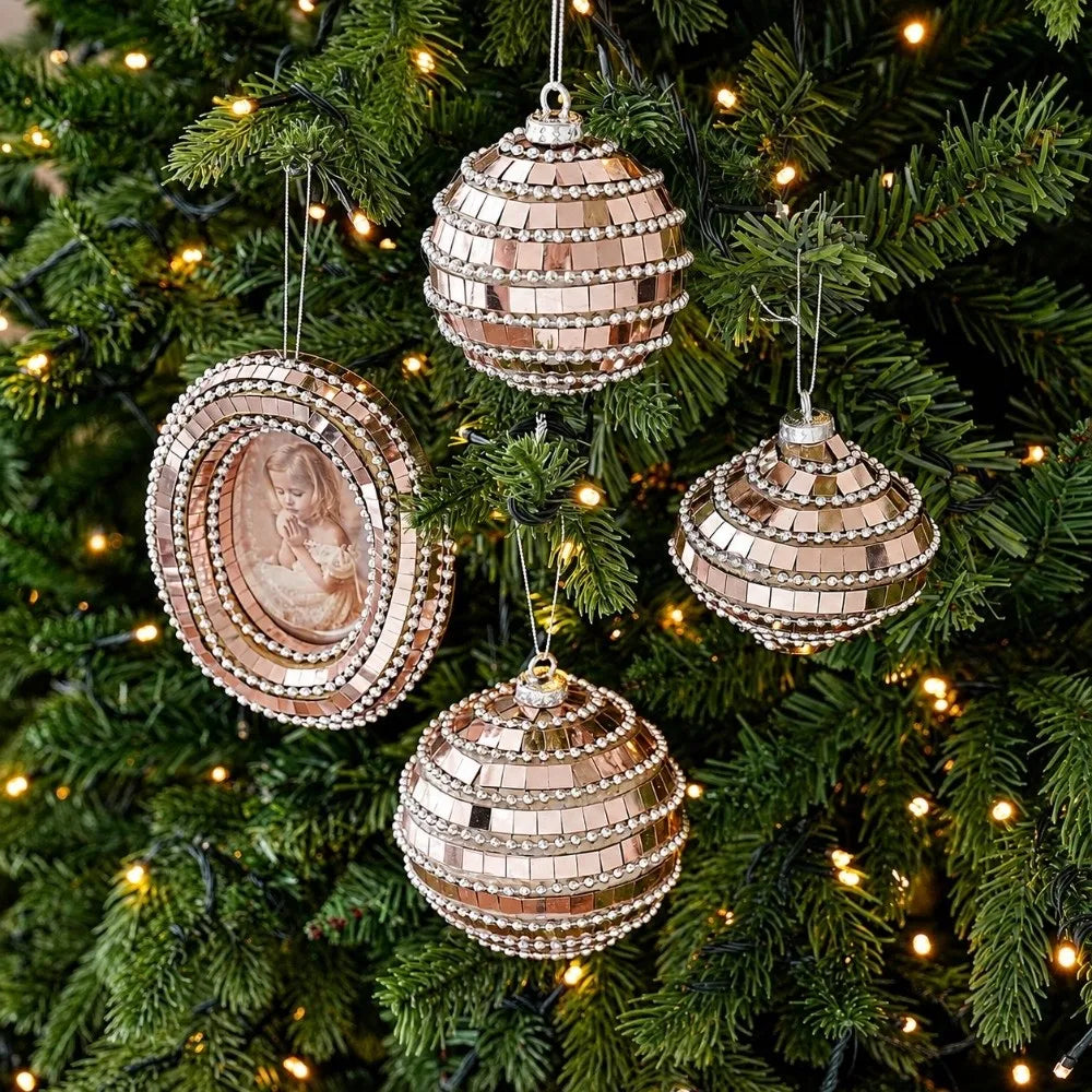 Mirror Disco Ball Christmas Ornament – Hanging Pendant Decor
