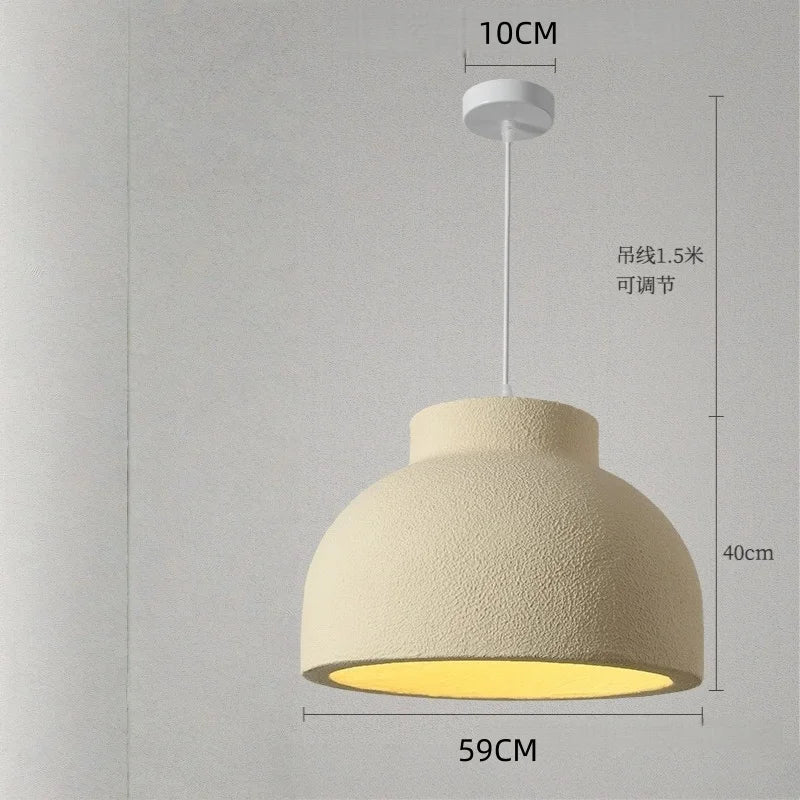 Wabi Sabi Resin LED Pendant Light | Modern Hanging Chandelier