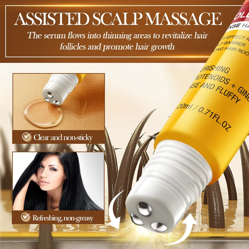 SADOER Batana Oil Roll-On Hair Growth Serum | Scalp Treatment
