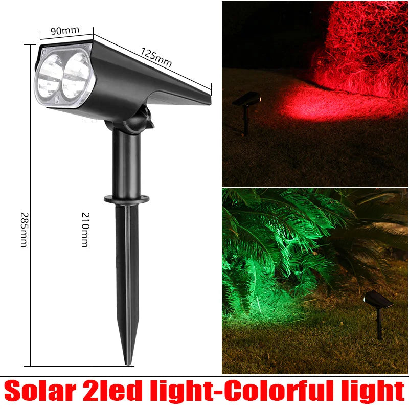 Solar Inground LED Landscape Light – IP65 Waterproof Dimmable
