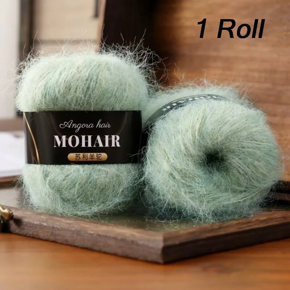 Soft Fluffy Alpaca Mohair Yarn – DIY Knitting & Crochet