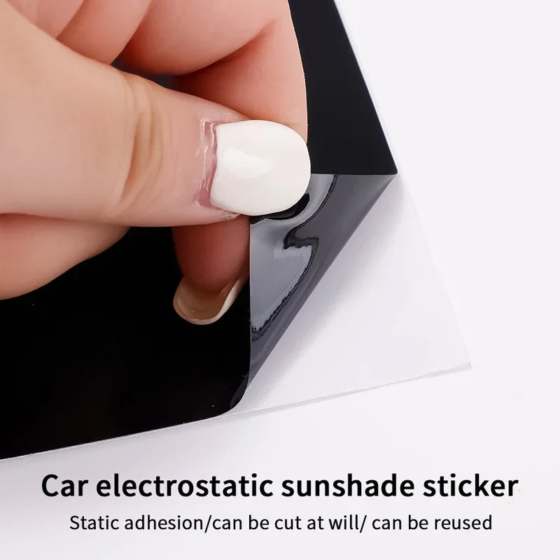 2-Pack Anti-UV Car Window Sunshade Static Cling Film 42×36cm
