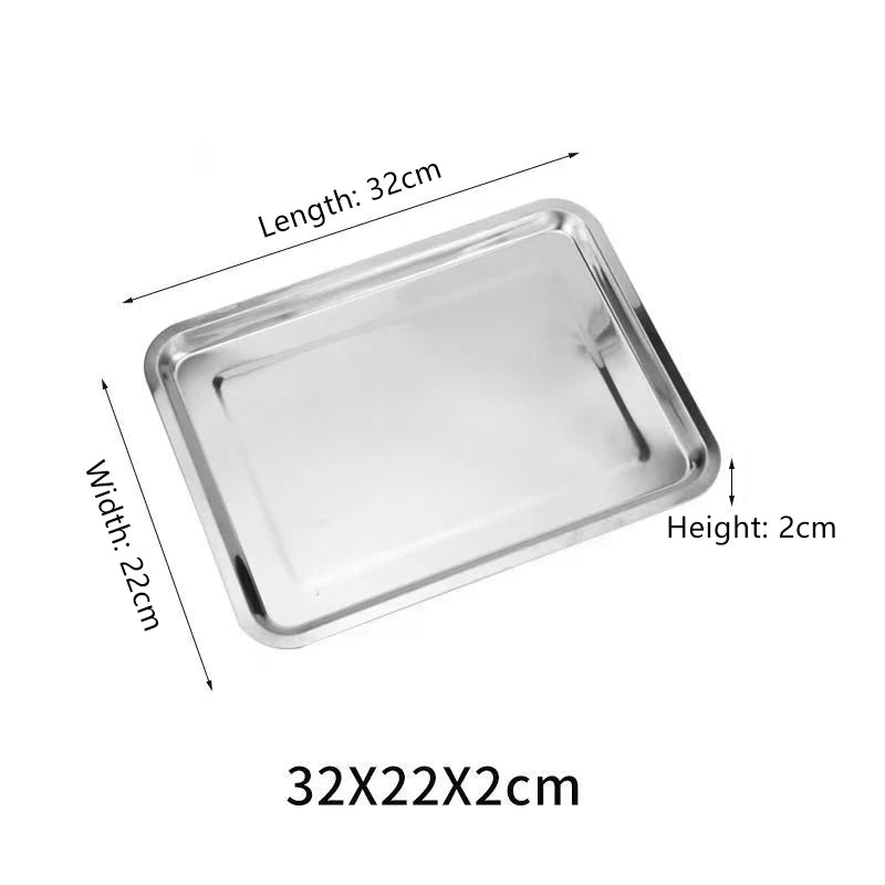 Stainless Steel Rectangle Serving Tray – BBQ & Kitchen