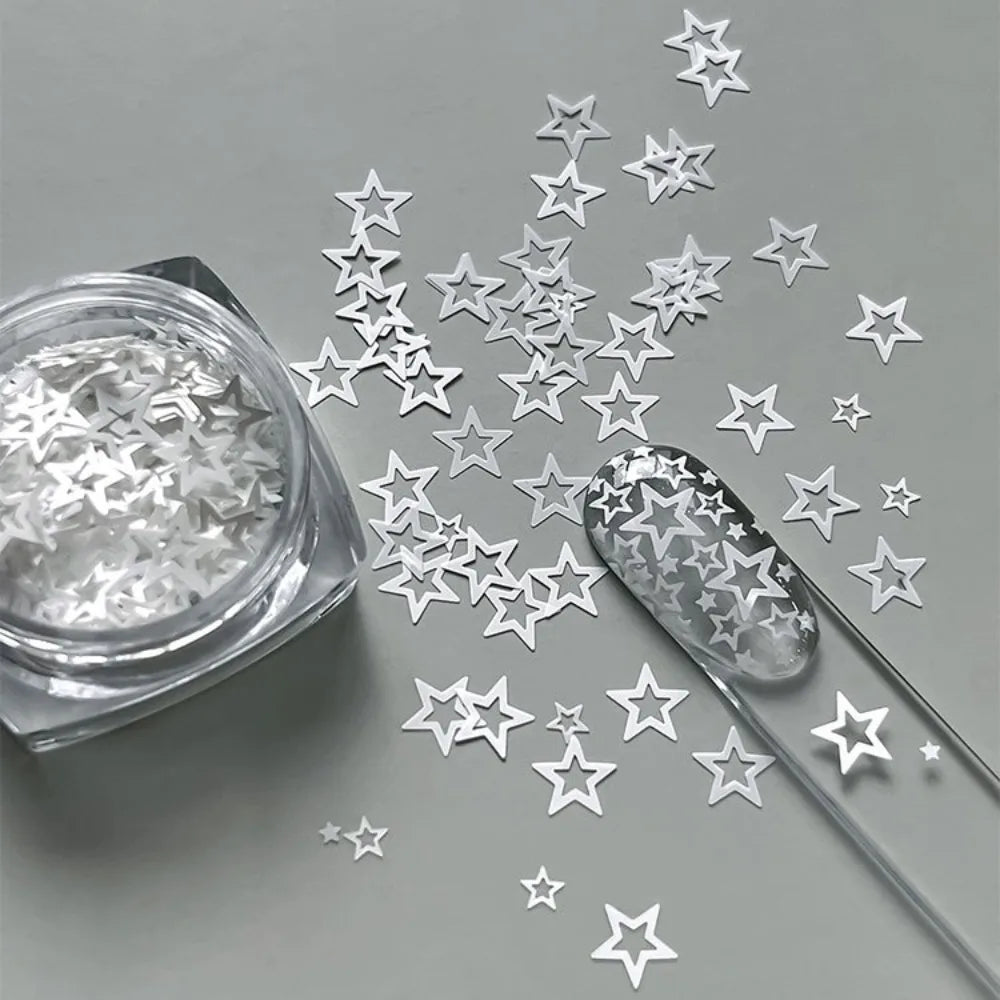 Star Glitter Nail Charms – Crystal Sequin DIY Nail Art Decor