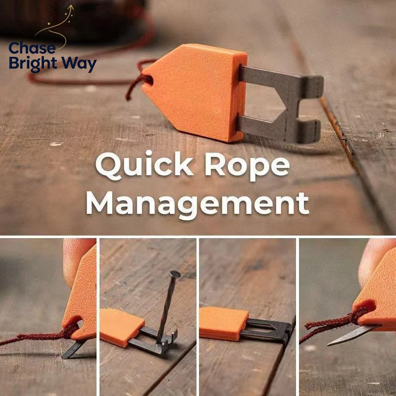 Non-Slip Rope Anchoring Hook with Built-In Cutter | Fastening