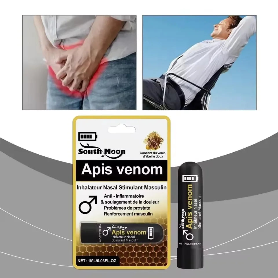 Men's Nasal Inhaler Stick – Cooling Mint & Bee Venom Formula