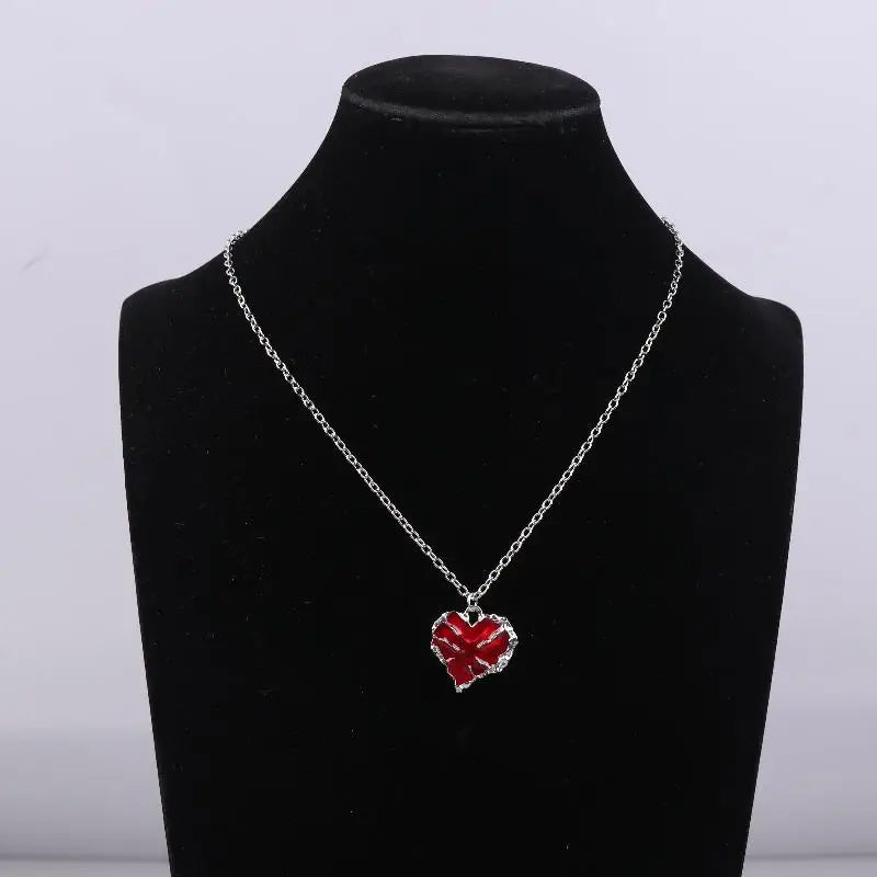 Sword Heart Couple Necklace Set – Sweater & Collarbone Chain