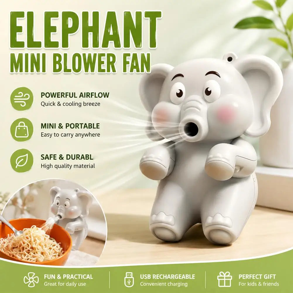 Cute Animal USB Clip-On Food Cooling Fan – Bowl & Cup Cooler