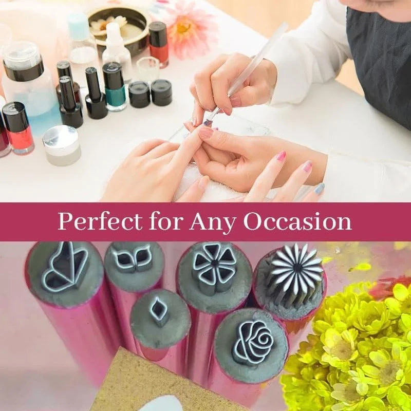 Nail Art Stamp Pen Set – Floral & Butterfly Designs 4/6/10pcs