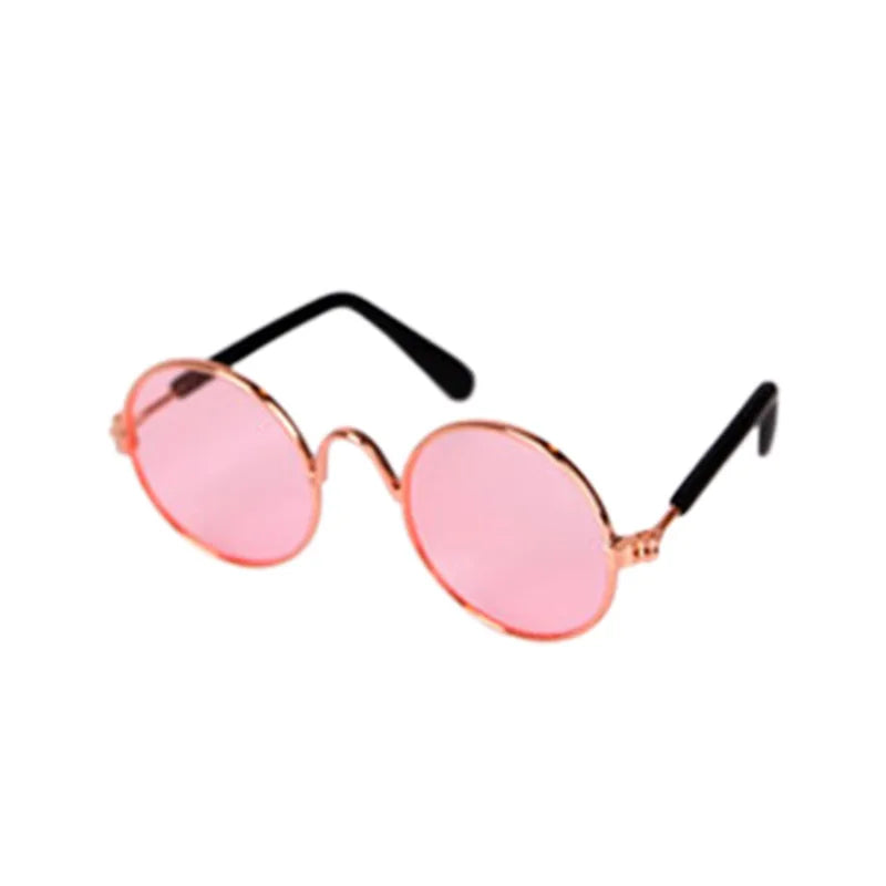Vintage Round Pet Glasses – Dog & Cat Photo Prop Eyewear