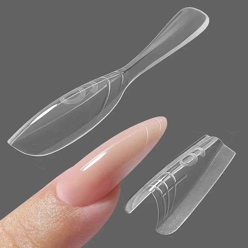 Sandwich Dual Nail Forms 60pcs – Oval Extension Top & Bottom Mold