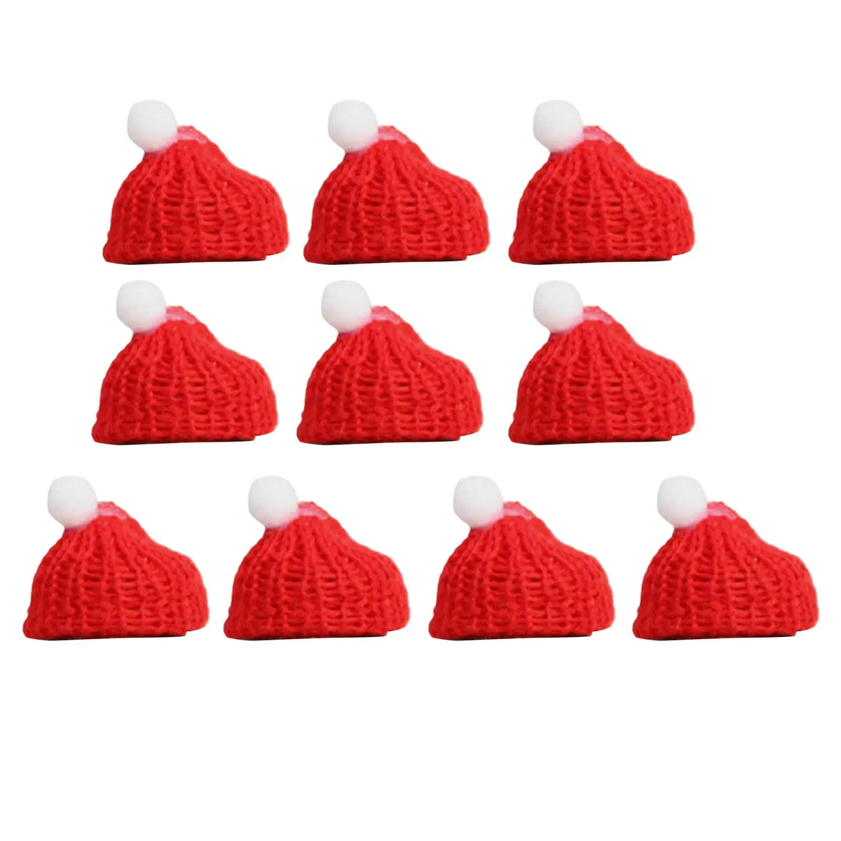 Mini Christmas Santa Hat & Scarf Set – DIY Craft Ornaments