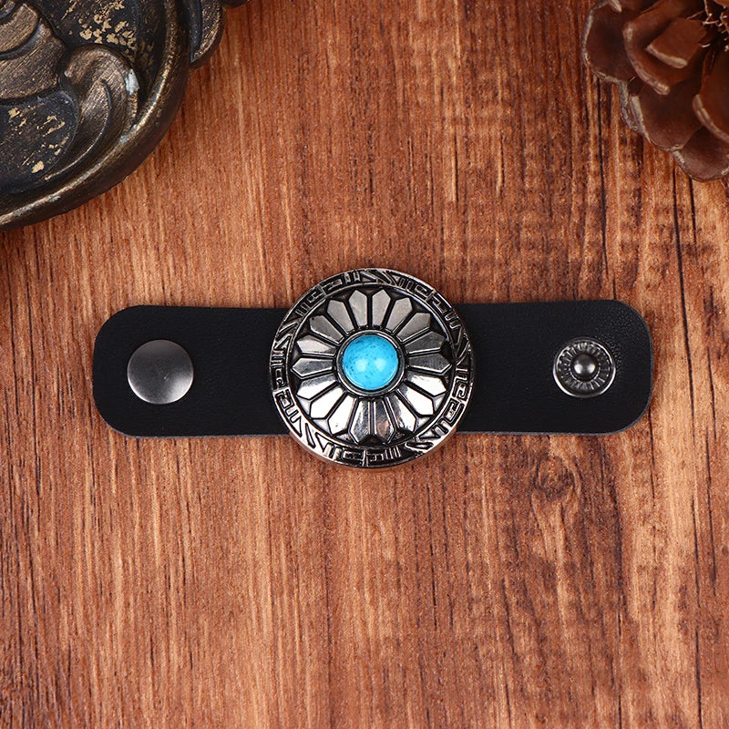 Western Vintage Scarf Slide Ring Buckle – Zinc Alloy Neckwear Clip