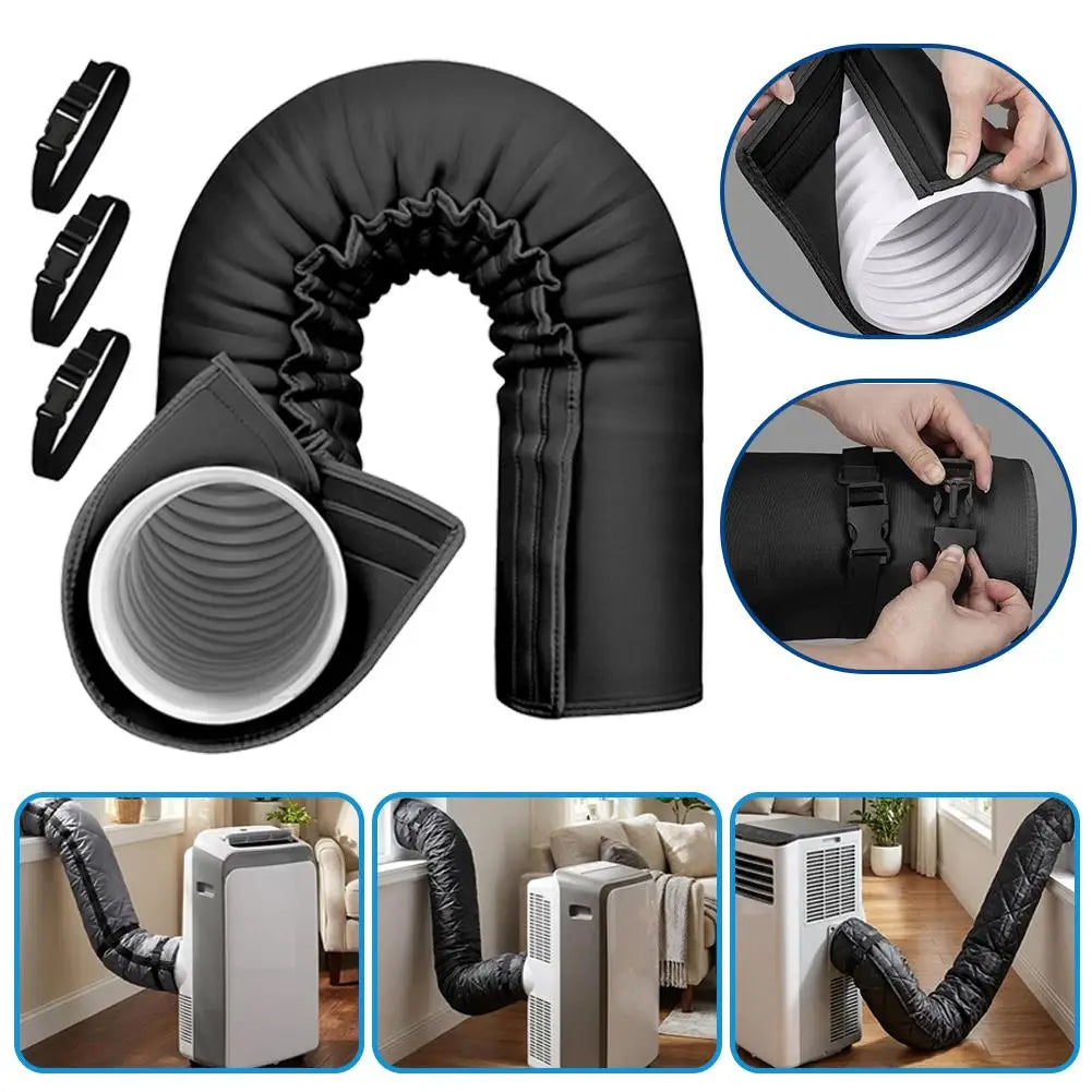 AC Hose Insulation Cover Wrap with 3 Elastic Straps | 150x53cm