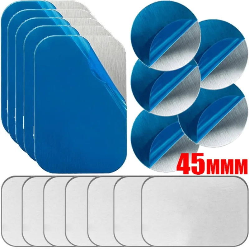 Magnetic Metal Disk Plates for Car Phone Holder – 5-Pack