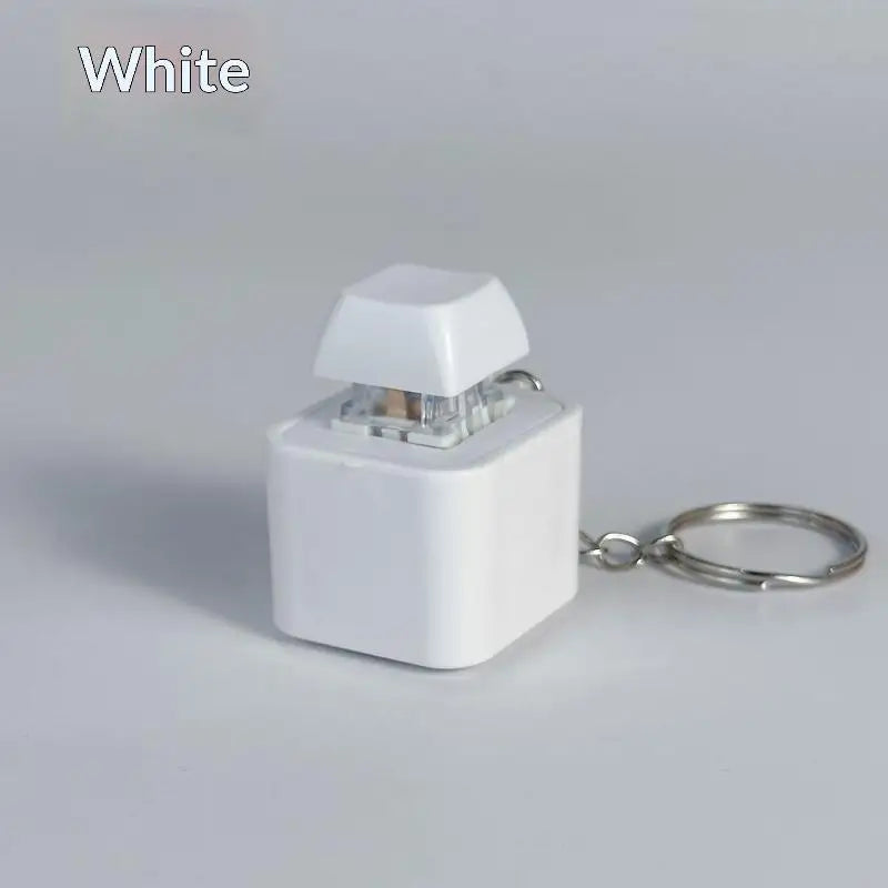 Keycap Voice Recorder Keychain – LED Fidget Clicker Toy