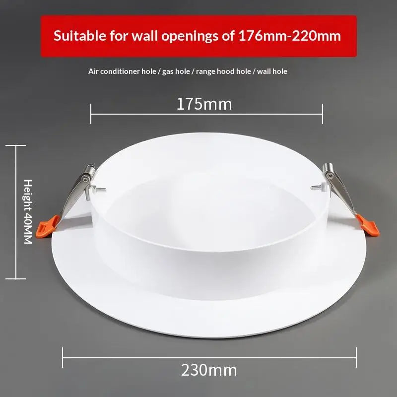 Wall Pipe Cover Plate – AC Hole Flange Seal 50–220mm