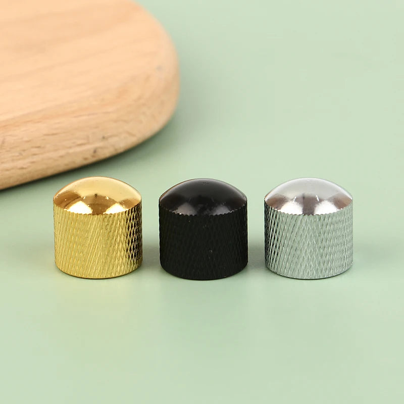 Metal Bass Guitar Tone Volume Knob – Push Cap Replacement