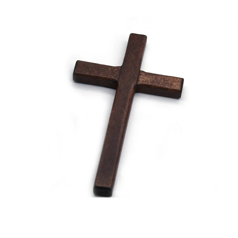 Wooden Cross Christmas Hanging Ornament – Nativity Décor