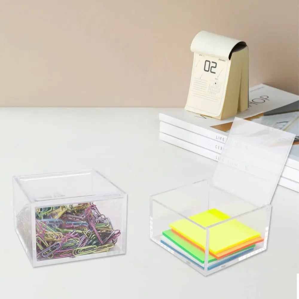 Acrylic Storage Box with Lid – Clear Display Case & Organizer