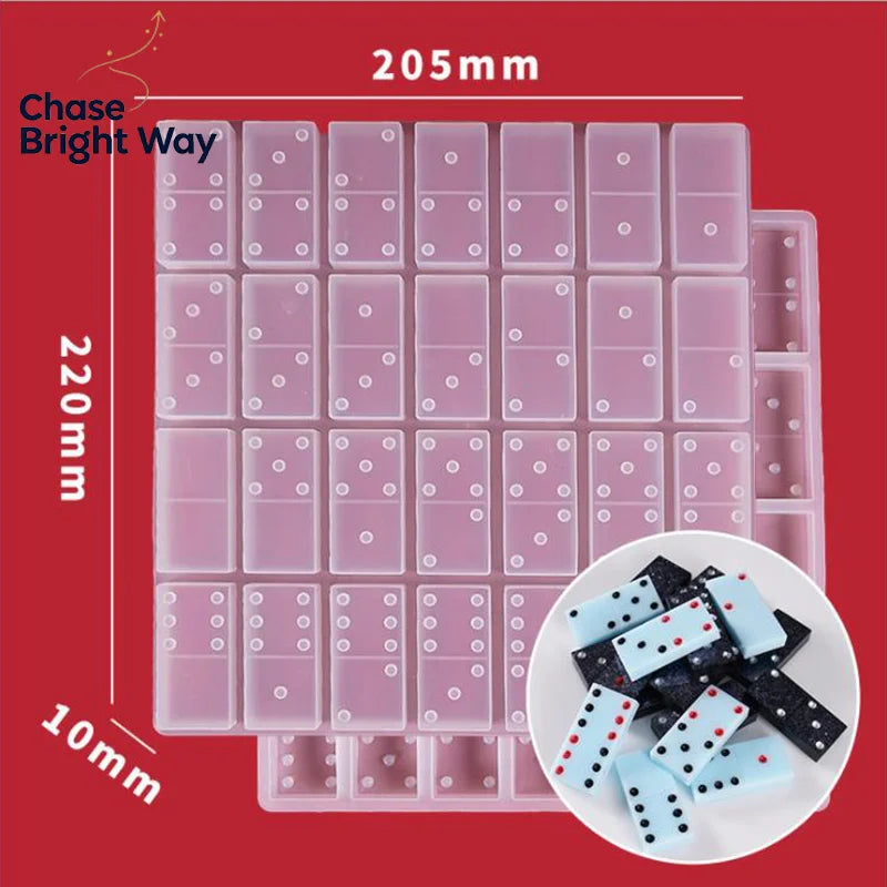 Silicone Dominoes Mold – Resin Epoxy DIY Casting Craft Mould