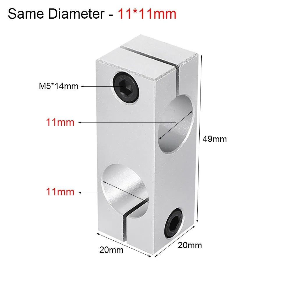 Aluminum Alloy Cross Clamp – Optical Axis Pipe Fixing Bracket