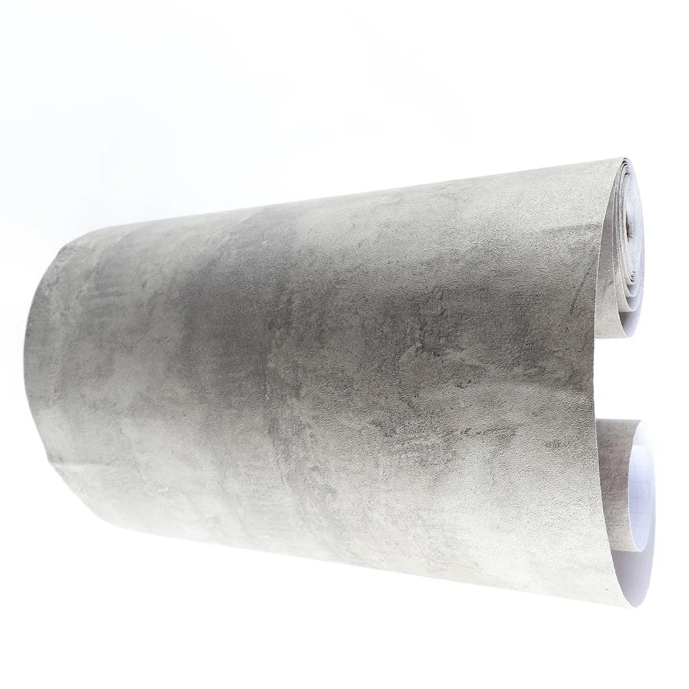 PVC Concrete Contact Paper 40x900cm | Grey 3D Textured Wallpaper