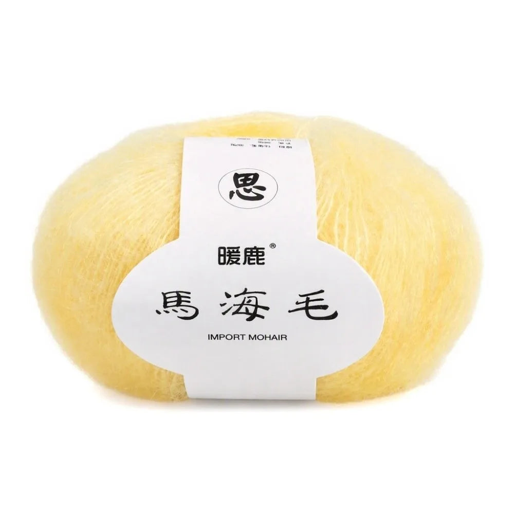 Mohair Wool Angora Blend Yarn – Soft Multicolor Knitting
