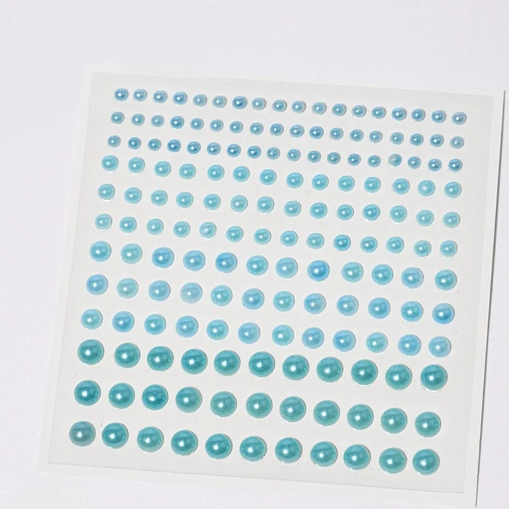 Self-Adhesive Beige Pearl Stickers – Mix 3/4/5/6mm Hair & Face