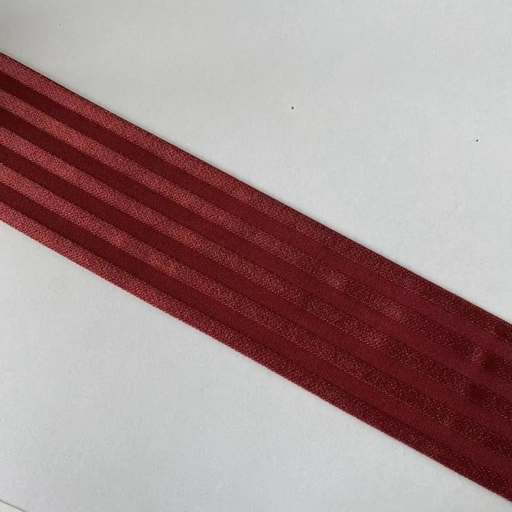50mm Wide Elastic Webbing Band – Shiny 5-Rib Stretch Ribbon