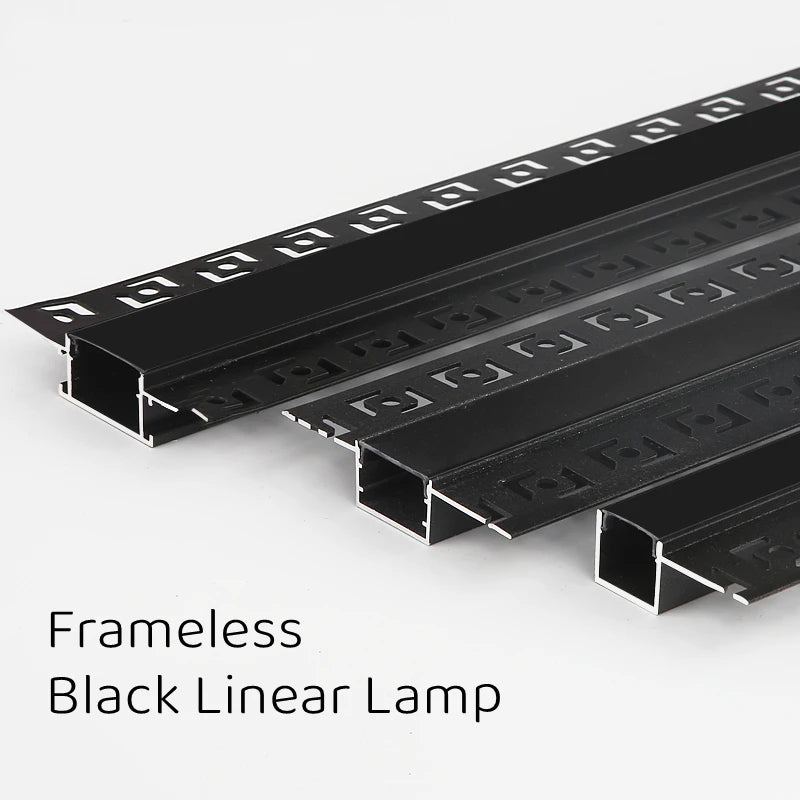 Rimless LED Aluminum Profile – Embedded Ceiling Drywall Channel