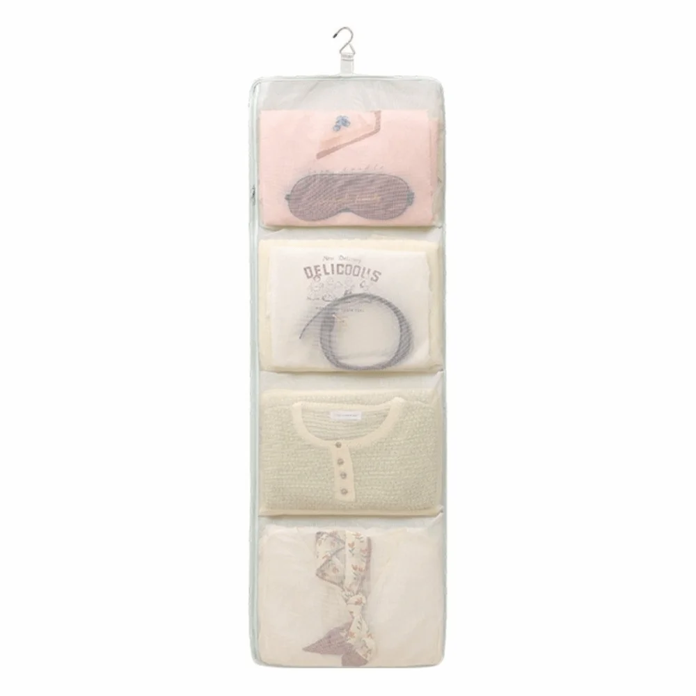Hanging Clothes Organizer – Foldable Twill Fabric Multi-Pocket