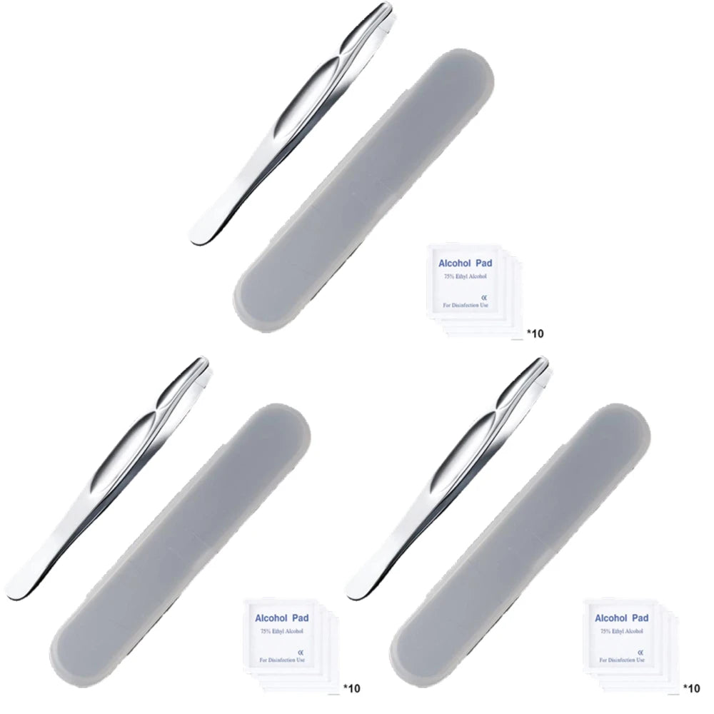 Stainless Steel Precision Tweezers – Eyebrow & Beard Grooming