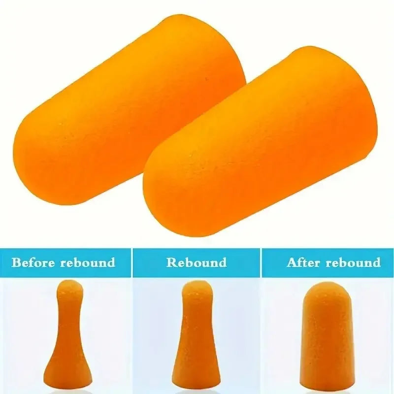 Soft Foam Noise Reducing Earplugs – 10 to 50 Pairs