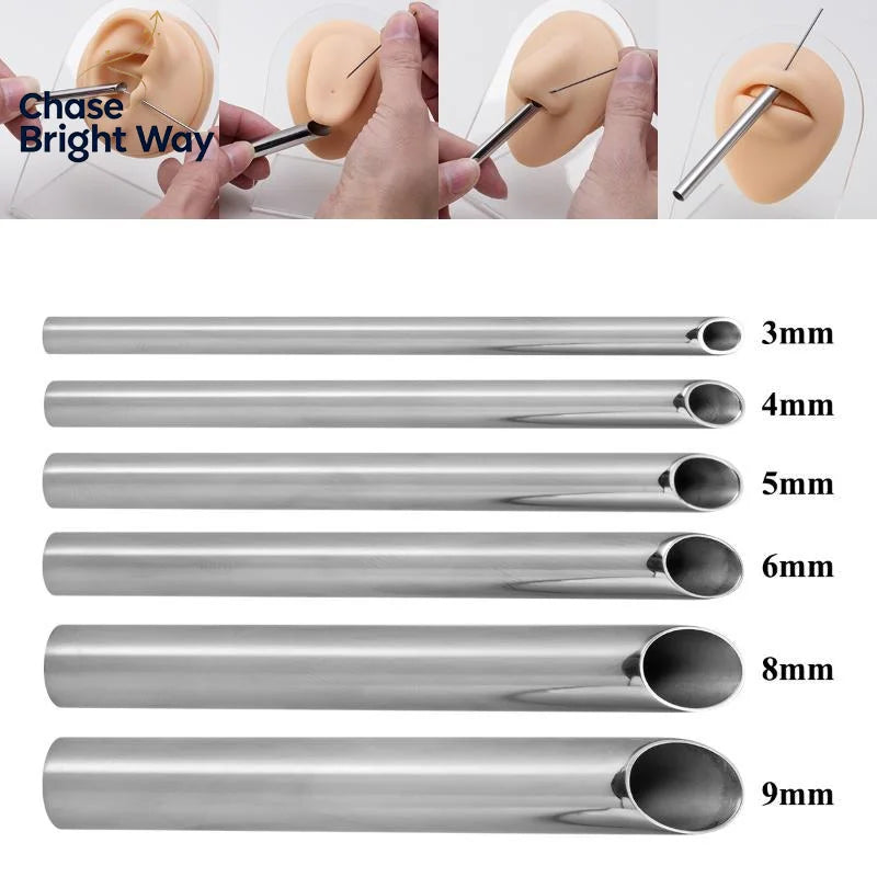 Stainless Steel Piercing Receiving Tube | Needle Guide Tool