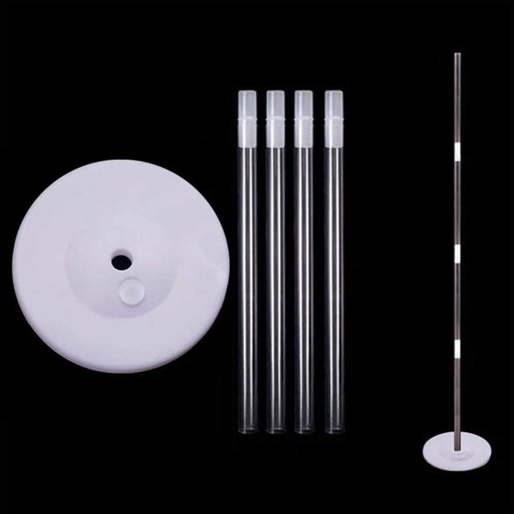 Transparent Balloon Column Kit – Base, Pole & Arch Bracket DIY