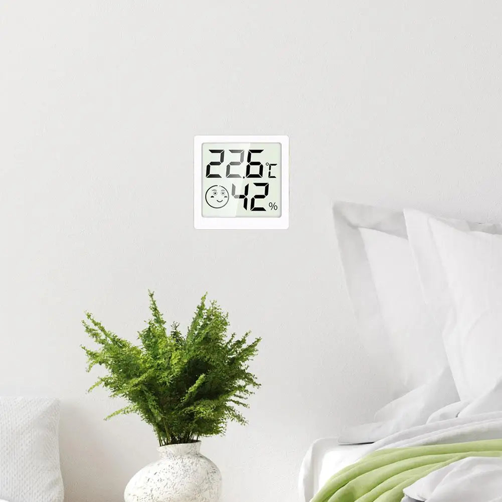 Mini LCD Digital Thermometer & Hygrometer – Indoor Humidity Meter