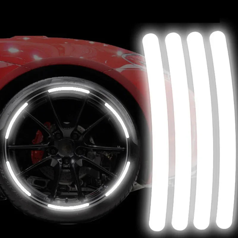 Wheel Rim Reflective Stickers – Car Bike Motorcycle 20/40Pcs