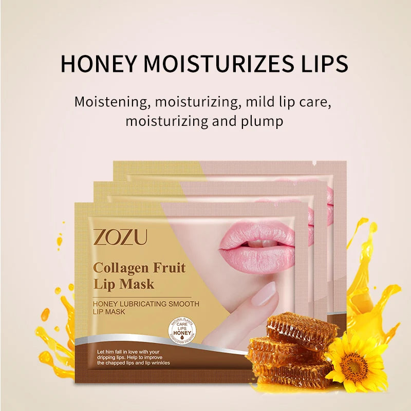 ZOZU Crystal Collagen Lip Mask – 10pc Moisturizing Patches