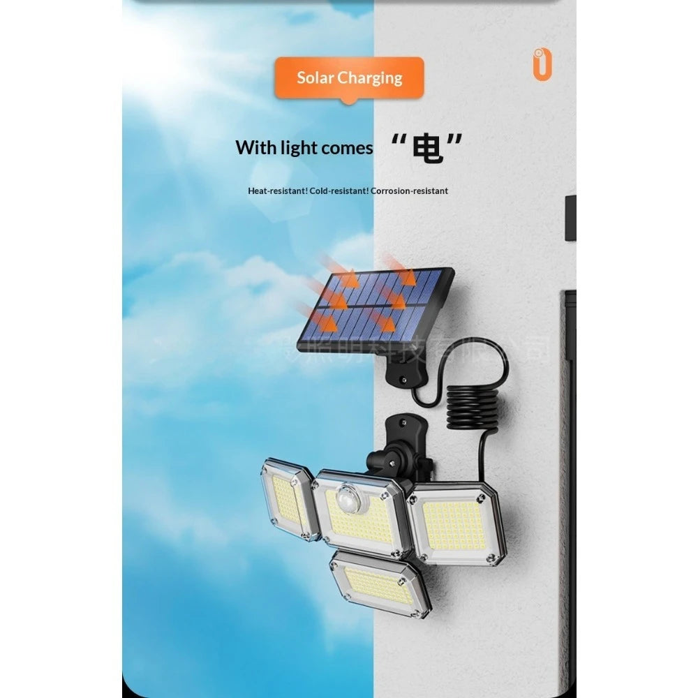 Solar Flood Light 333 LED 20W IP65 Waterproof – 3 Modes Outdoor