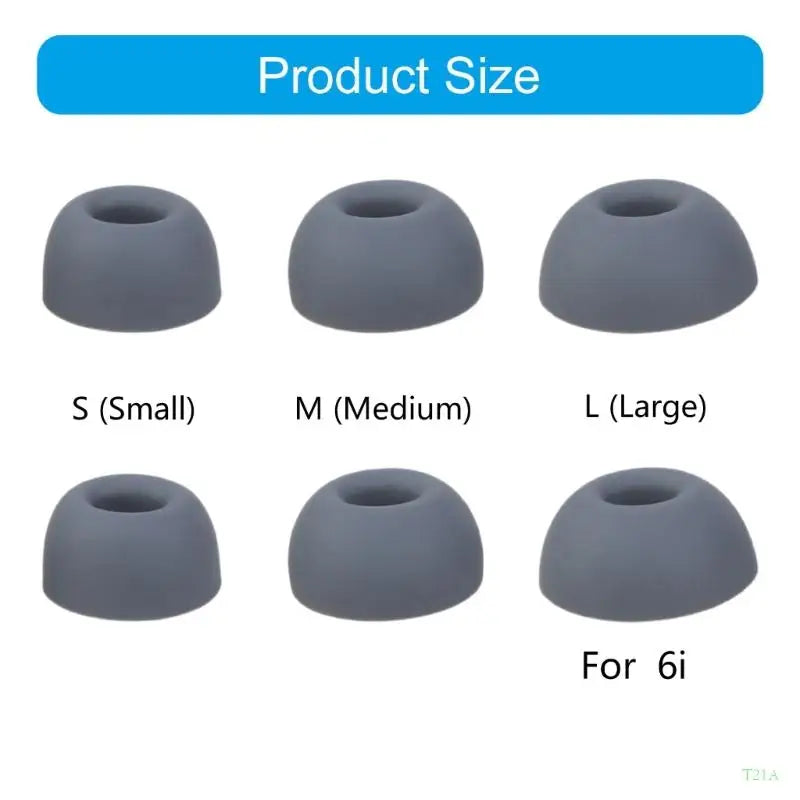 Silicone Ear Tips for 6i Earbuds – Anti-Slip Secure Fit