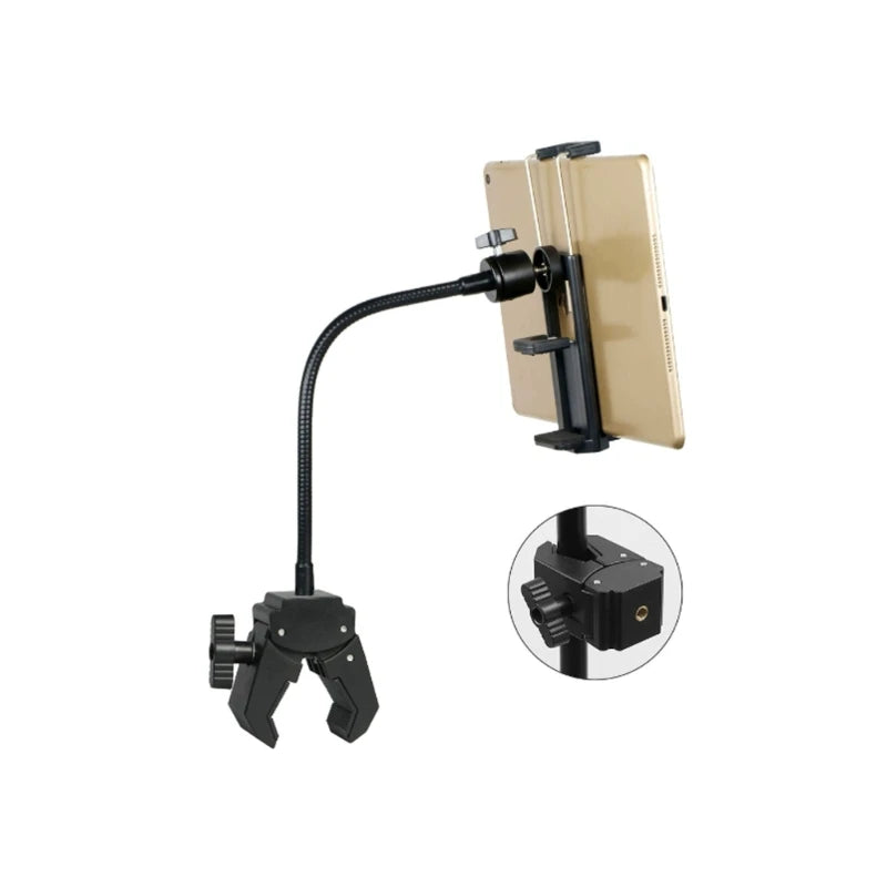 Mic Stand Phone & Tablet Tripod Mount – Flexible Gooseneck