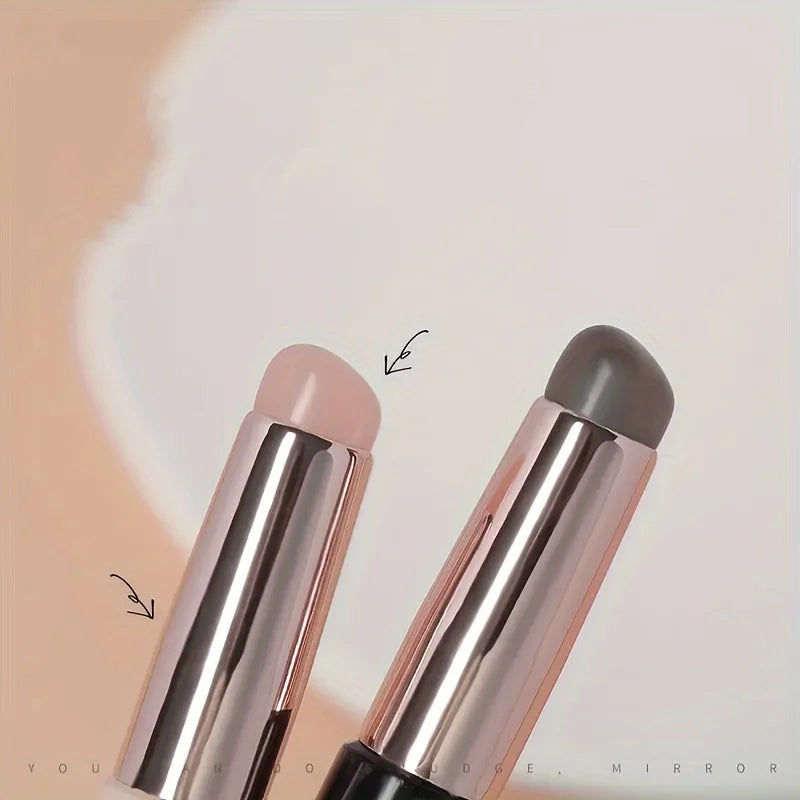 Silicone Nail Brush – Gradient Glue & Powder Tool with Cap