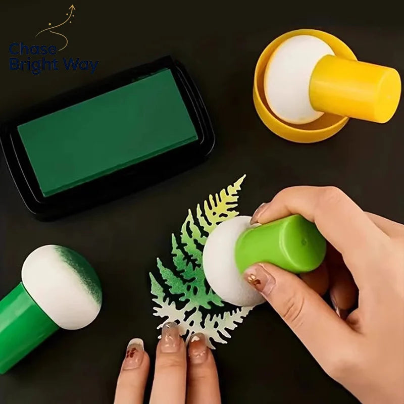 5/6pc Colorful Stencil Brush Set – Sponge Ink Applicator DIY