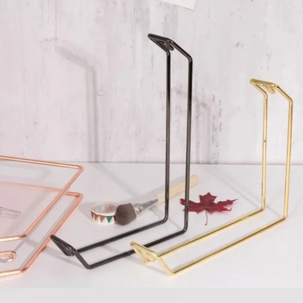 Acrylic Sign Holder Metal Stand – 6" & 8" Table Menu Display