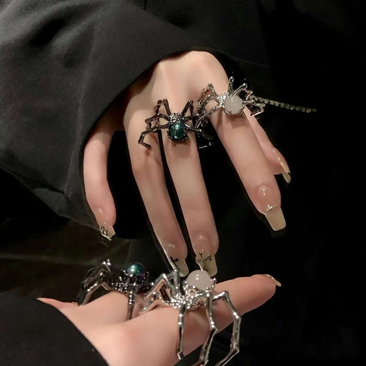 Spider Fashion Ring for Women – Punk Zinc Alloy Statement Jewelry
