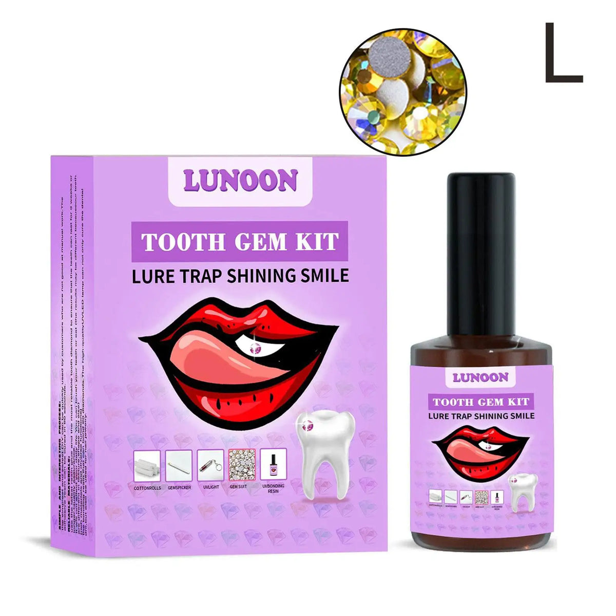 DIY Tooth Gem Kit – Crystal Tooth Jewelry with UV LED Light