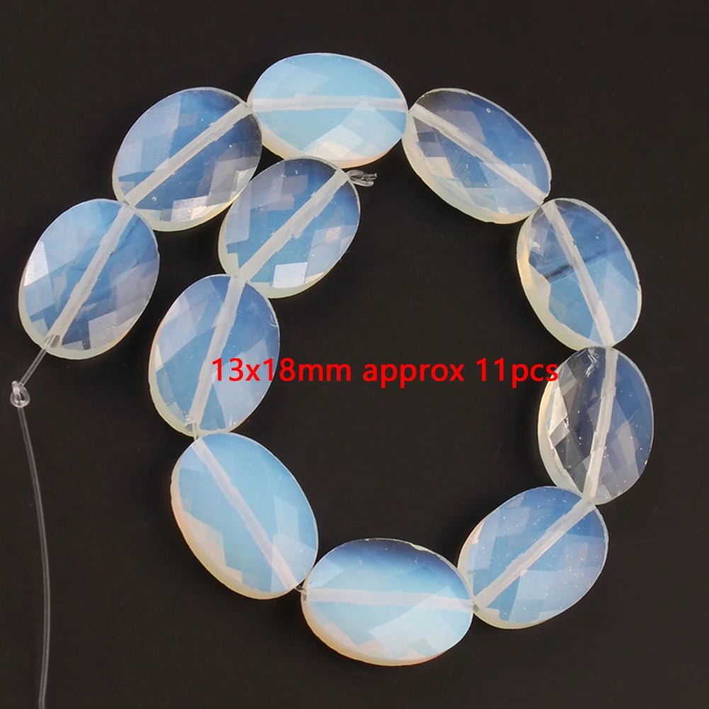 White Opalite Stone Beads 8mm Round Rondelle – DIY Jewelry Making
