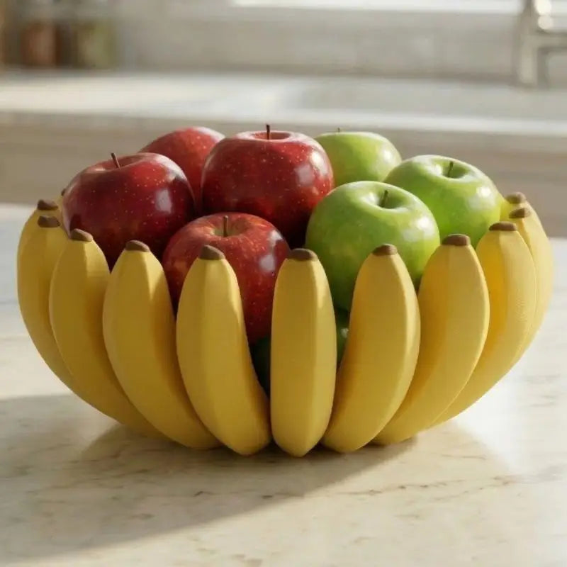 Banana Shaped 3D Printed Fruit Tray | BPA-Free PLA Storage Bowl